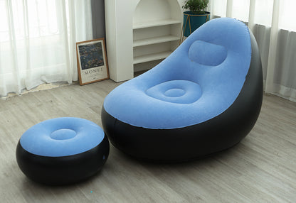 Kursi sofa tiup + pompa kaki