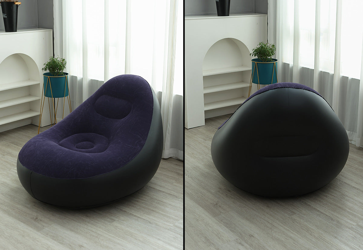 Kursi sofa tiup + pompa kaki